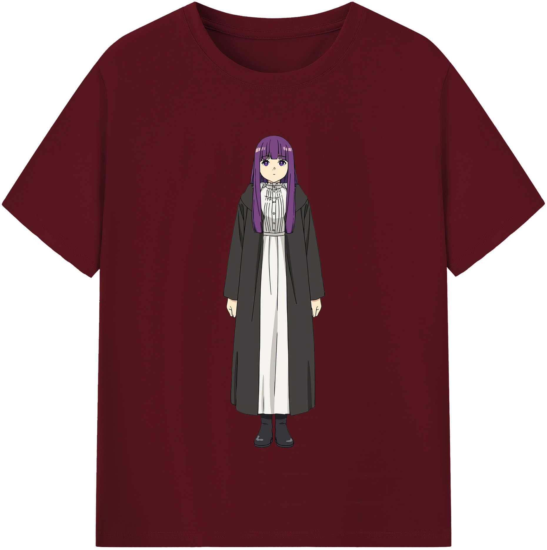 （画像用） 葬送のフリーレン Frieren 綿100％半袖Tシャツ（フロントプリント）
